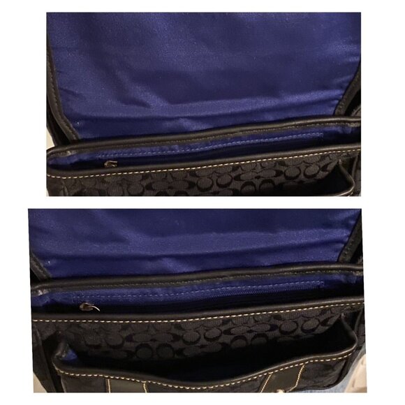 COACH BELT BAG FANNY PACK IN SIGNATURE MINI "C" JACQUARD FABRIC & LEATHER BLACK - Picture 9 of 12